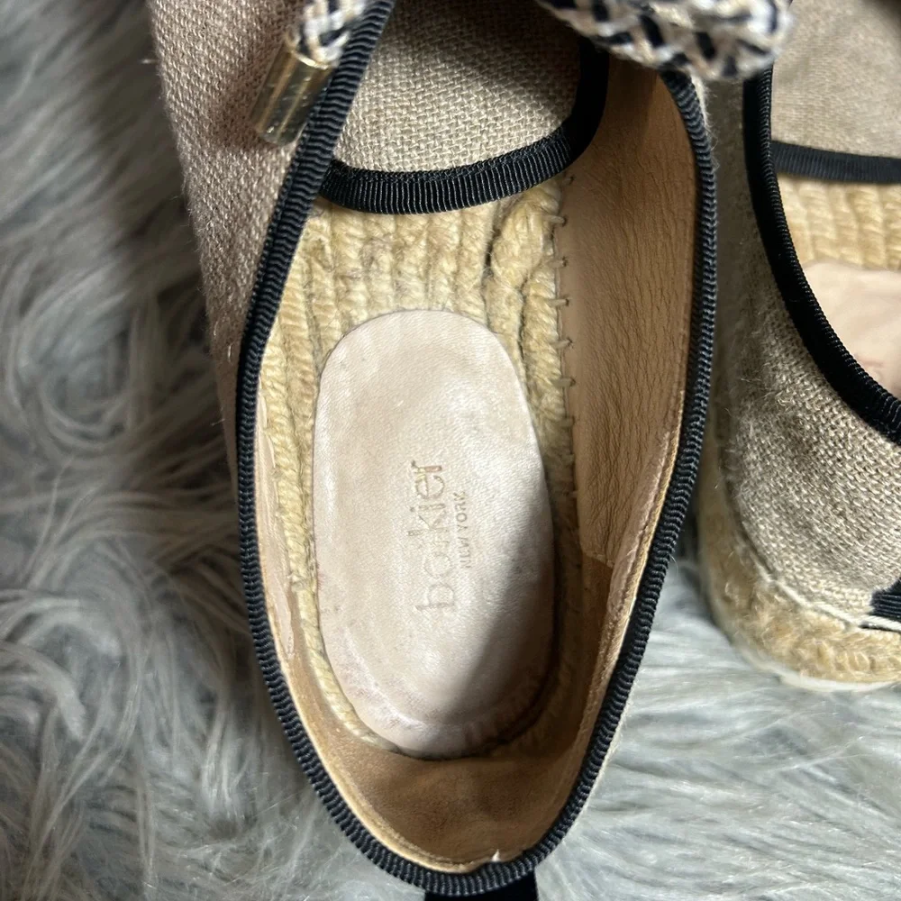 Botkier Women's Wren Oxford Espadrille Canvas Beige Espadrille Sneakers Size 7M